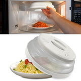 HOVER COVER Magnetic Microwave Cover for Daily Meal Prep Routines, Collapsible Design Saves Counter Space