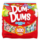 Dum Dums Original Mix Lollipops 400 ct – Individually Wrapped Allergy-Safe Bulk Candy for Schools, Classrooms and Allergy-Restricted Group Settings
