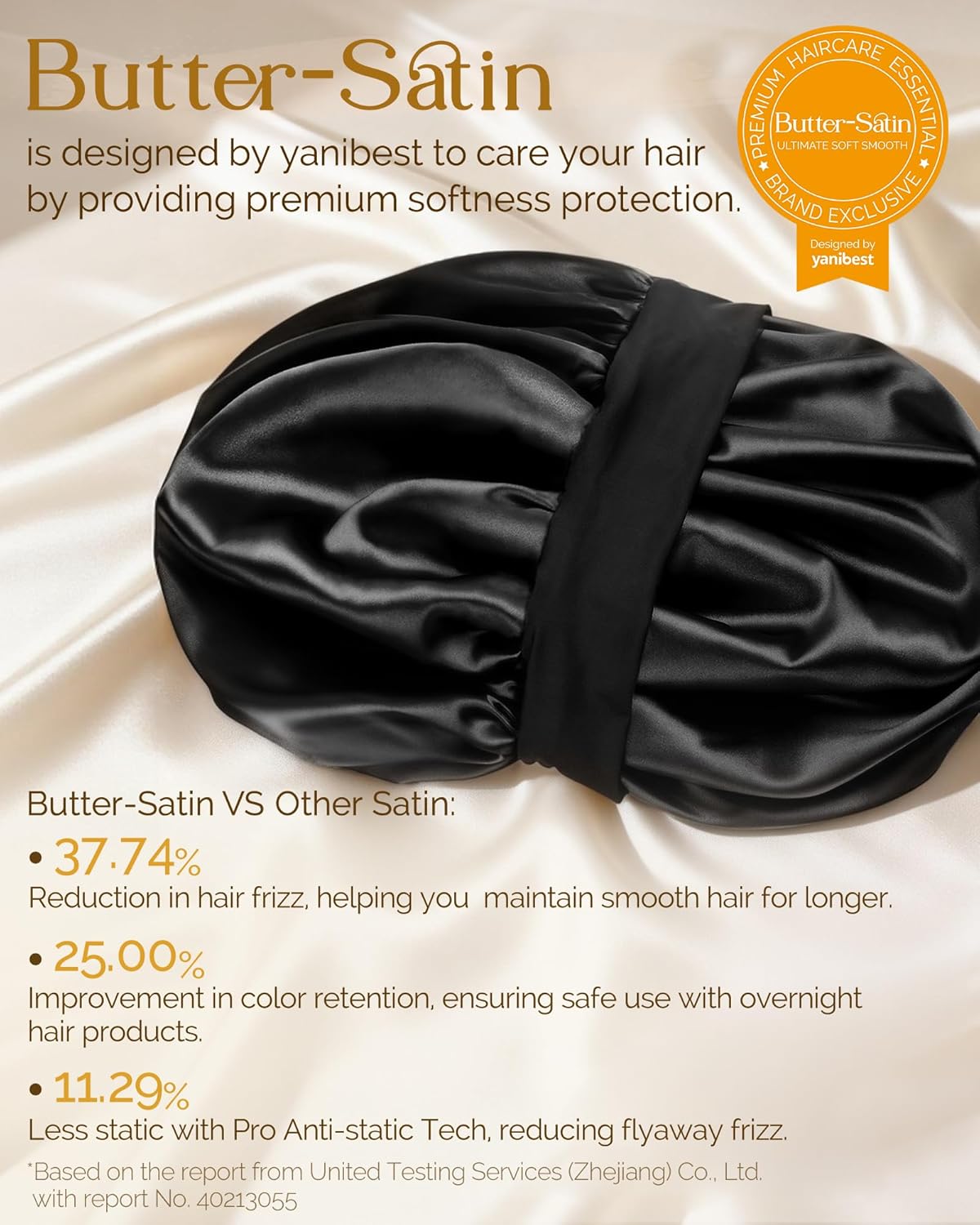 YANIBEST Silk Bonnet for Sleeping – Curated Birthday Gift for Her, Double Layer Satin Sleep Cap for Natural Curly Hair