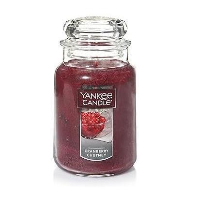 Yankee Candle Autumn Wreath Single Wick Candle – Cozy Cinnamon Apple Aroma for Bath Time Spa Setting and Self-Care Rituals