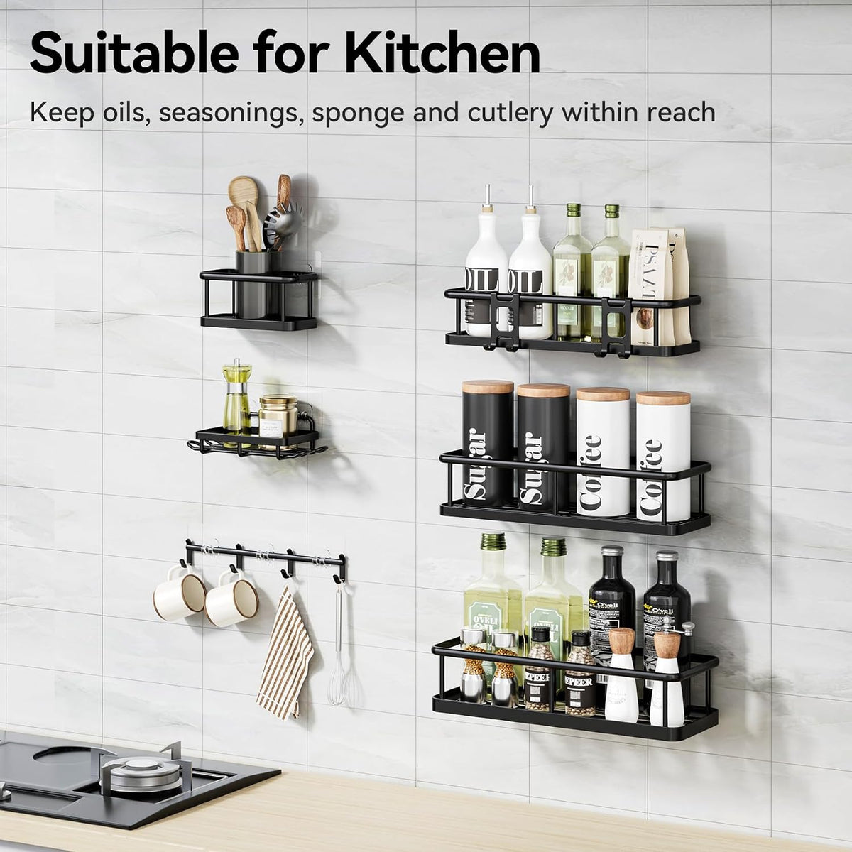 YASONIC Stainless Steel Shower Organizer – Durable Wall Storage for Tiny Home and Off-Grid Bath