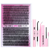 Yawamica Cluster Lash Set – Calming Self-Love Beauty Experience with Soft Synthetic Fibers, Beginner Safe