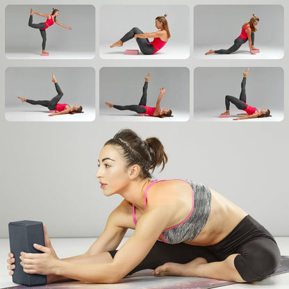 Yoga Blocks 2 Pack – Portable Props for Park, Beach, and Travel Practice