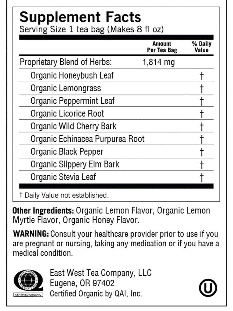 Yogi Tea Honey Lemon Throat Comfort – Nightly Wind-Down Herbal Tea for Cozy Self-Care Rituals