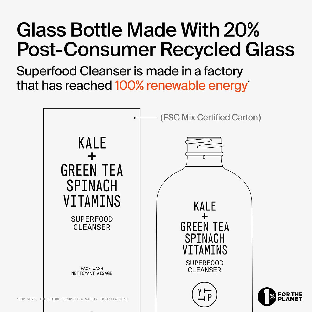 Youth To The People Superfood Cleanser - Plant-Based Kale Gel Cleanser for a Calming Wind-Down Evening Routine