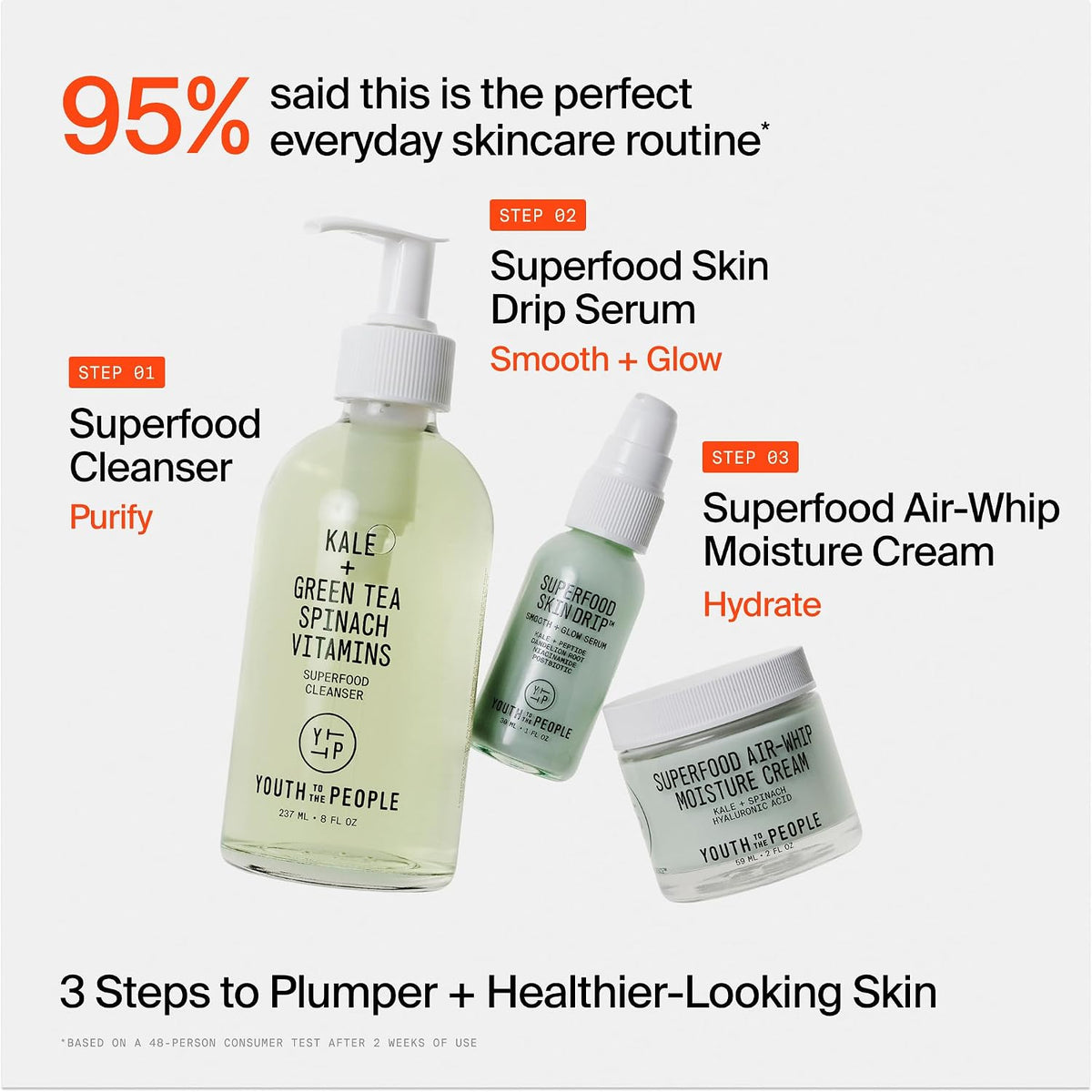 Youth To The People Superfood Cleanser - Plant-Based Kale Gel Cleanser for a Calming Wind-Down Evening Routine