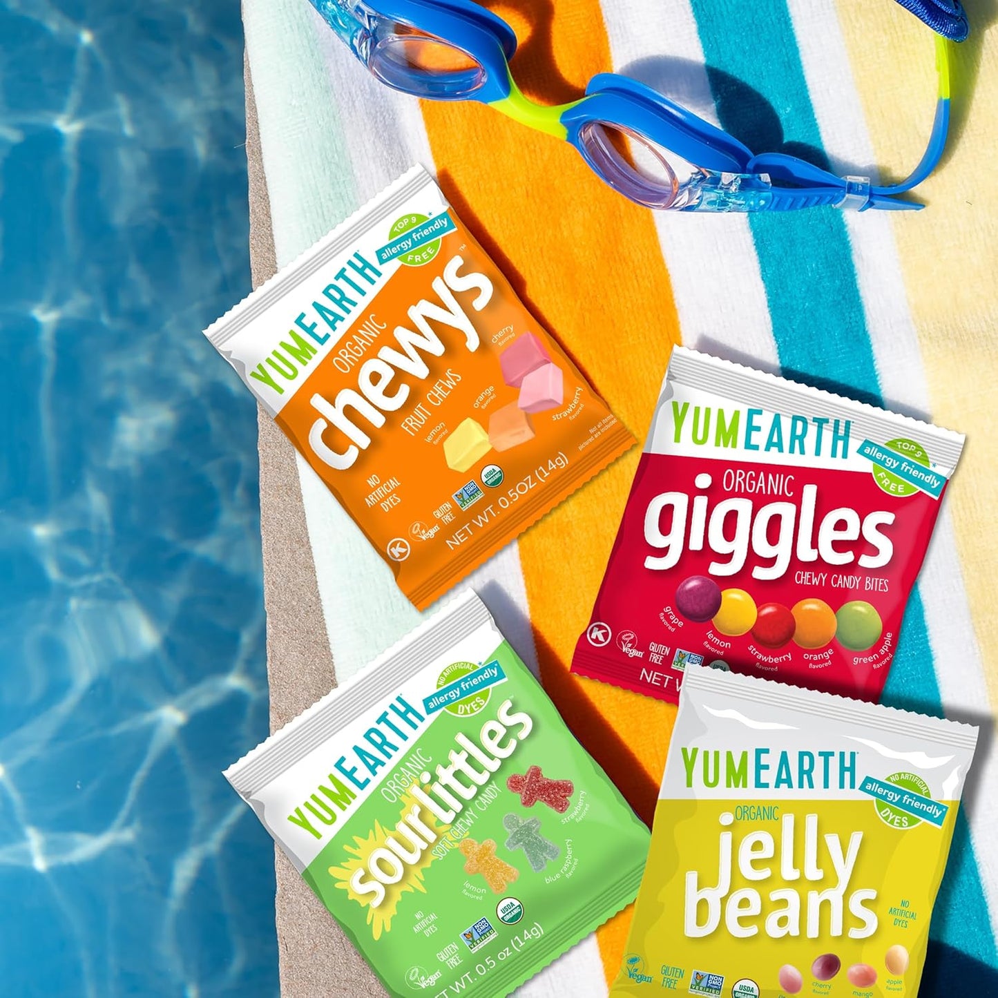 YumEarth Organic Candy Box - Top 9 Allergen Free Birthday Gift for Classmates, Vegan Gluten Free Variety