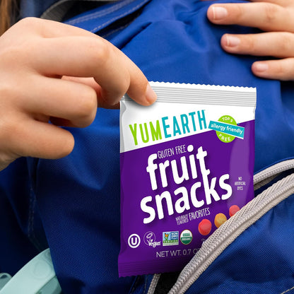 YumEarth Organic Fruit Snacks - Thoughtful Allergy Friendly Hostess Gift for Playdates and Parties, 10 Pack
