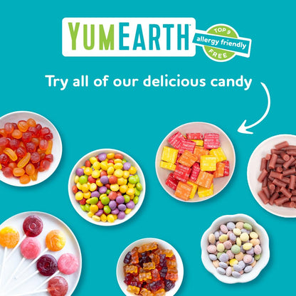YumEarth Organic Lollipops - Allergy Safe Classroom Party Treat for Kids, 40 Count Variety Pack