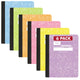Wide Ruled - Pack of 6 - Assorted Pastel