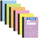 College Ruled - Pack of 6 - Assorted Pastel