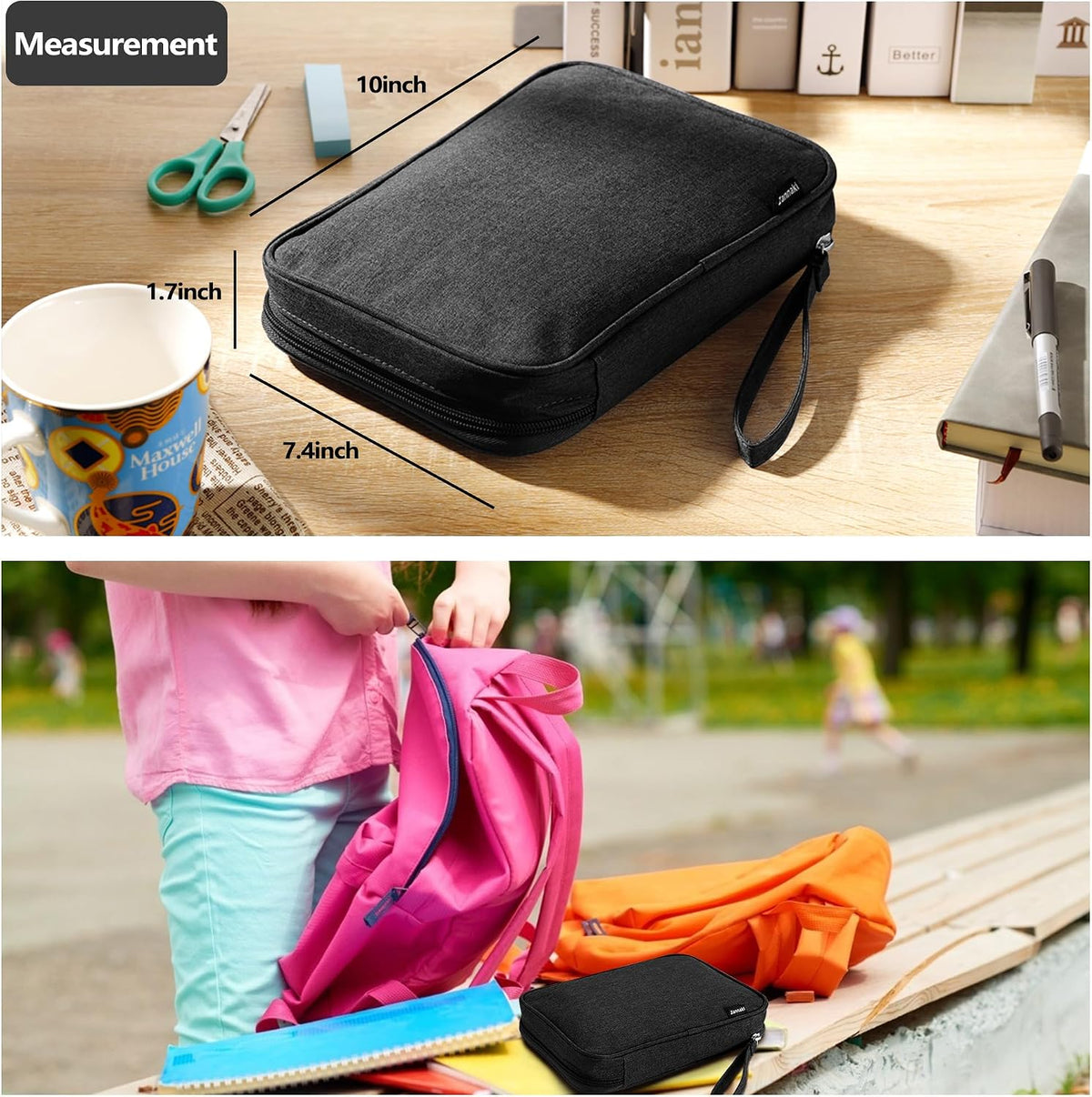 Zannaki Art Supply Organizer with Shoulder Strap – Housewarming Gift for the Creatively Minded