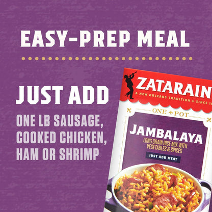 Zatarain's Jambalaya Rice Mix 4 Pack – Thoughtful Pantry Gift for Creole Food Lovers