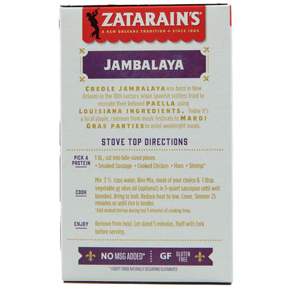 Zatarain's Jambalaya Rice Mix 4 Pack – Thoughtful Pantry Gift for Creole Food Lovers