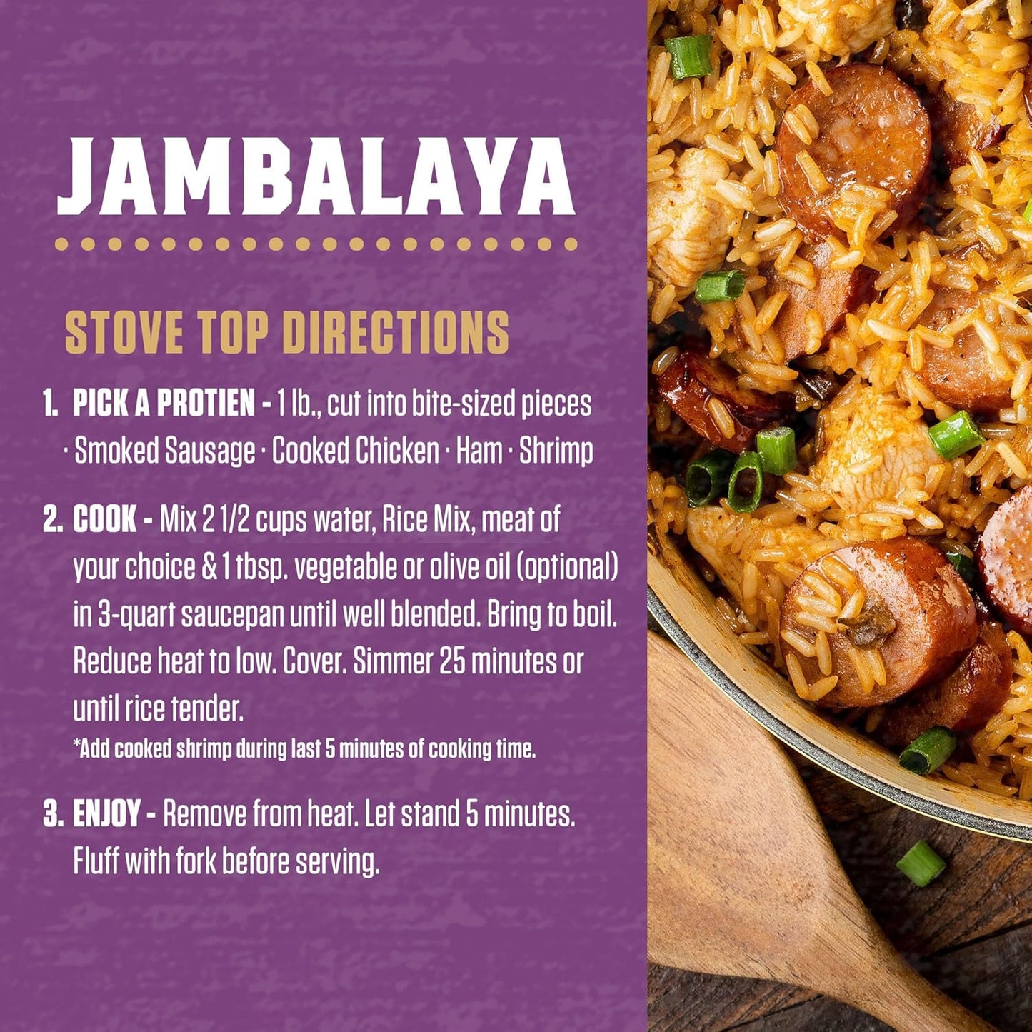Zatarain's Jambalaya Rice Mix 4 Pack – Thoughtful Pantry Gift for Creole Food Lovers