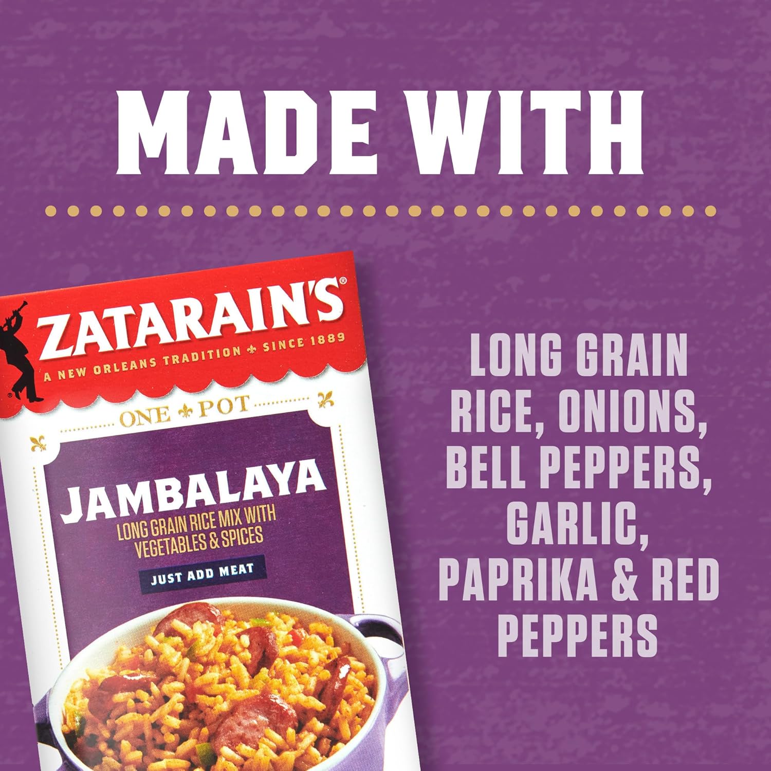 Zatarain's Jambalaya Rice Mix 4 Pack – Thoughtful Pantry Gift for Creole Food Lovers