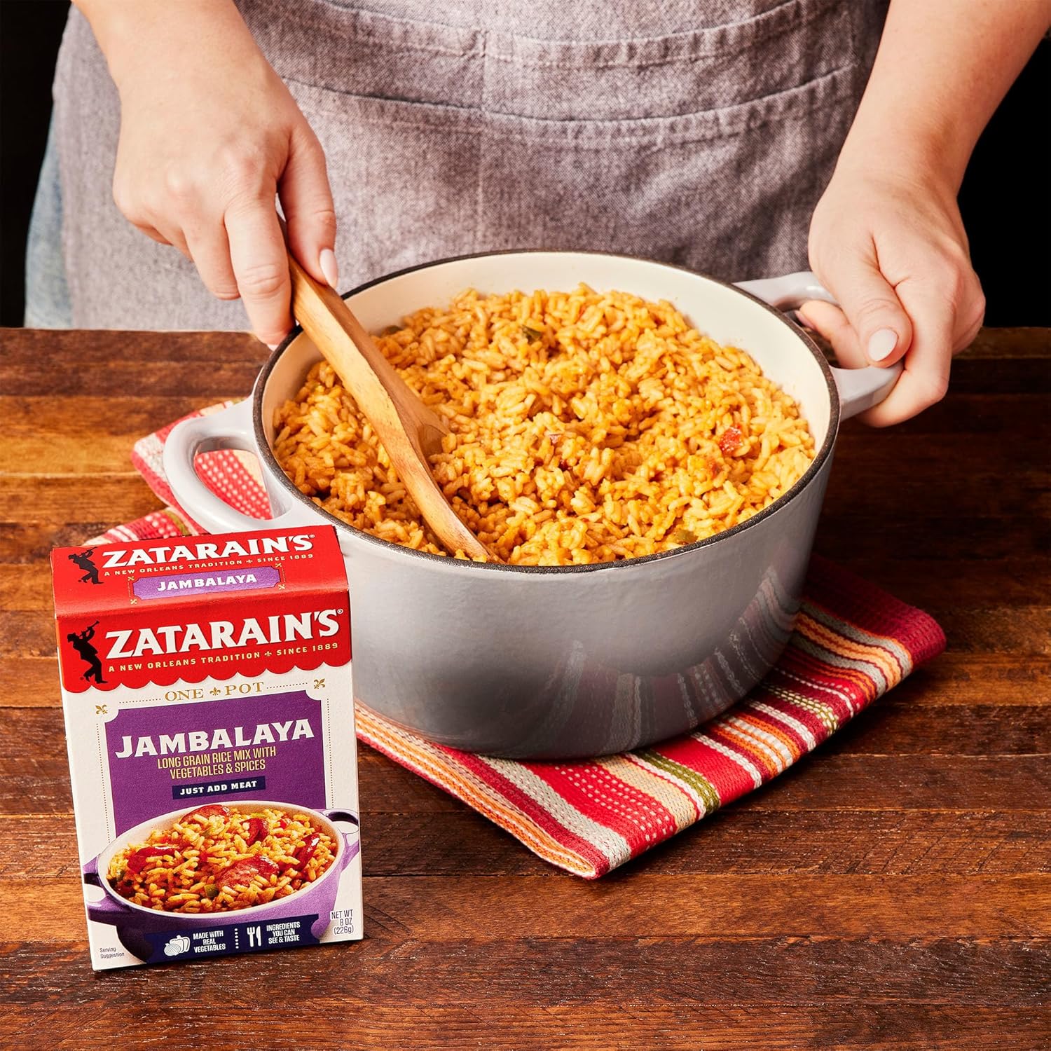Zatarain's Jambalaya Rice Mix 4 Pack – Thoughtful Pantry Gift for Creole Food Lovers