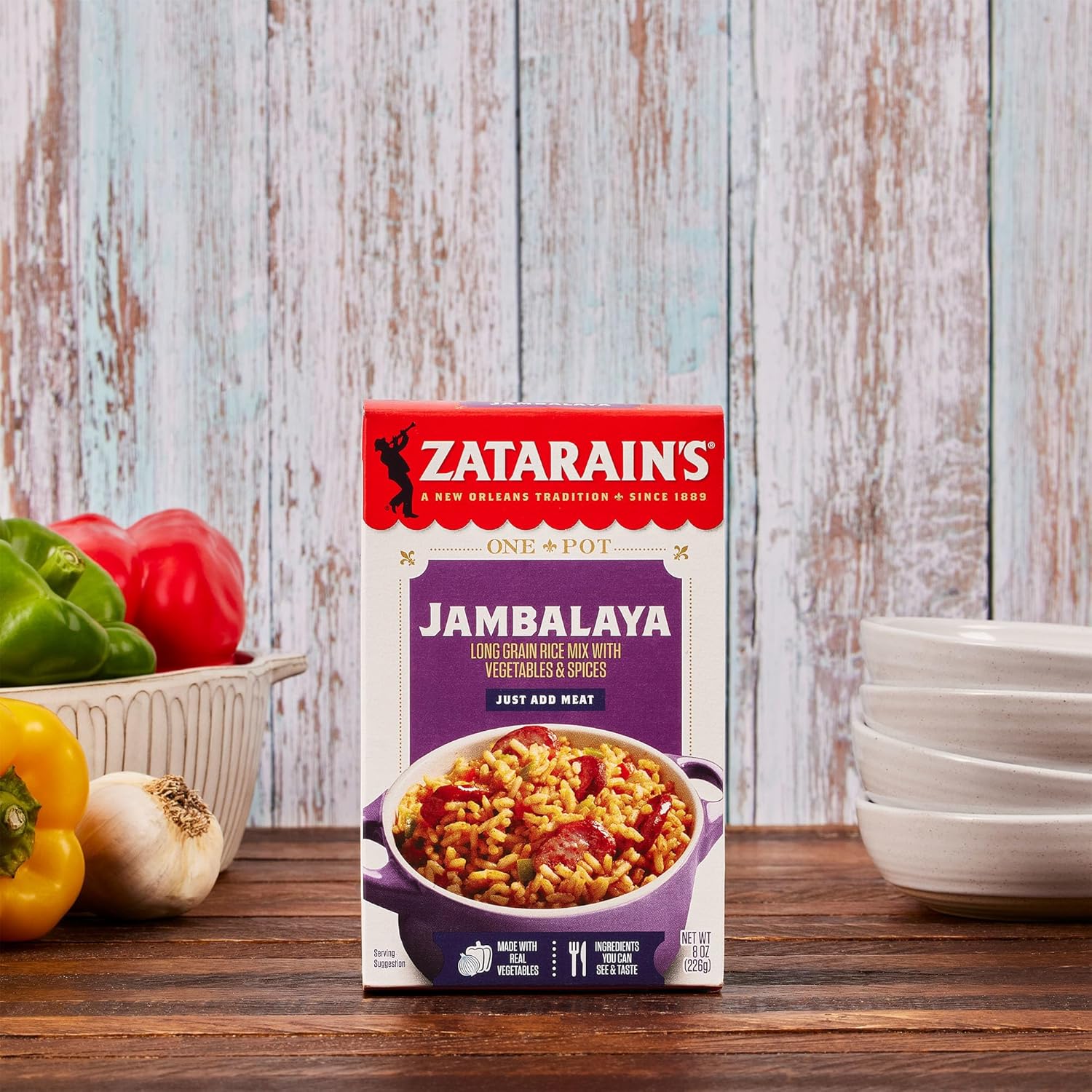 Zatarain's Jambalaya Rice Mix 4 Pack – Thoughtful Pantry Gift for Creole Food Lovers