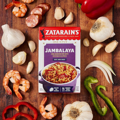 Zatarain's Jambalaya Rice Mix 4 Pack – Thoughtful Pantry Gift for Creole Food Lovers