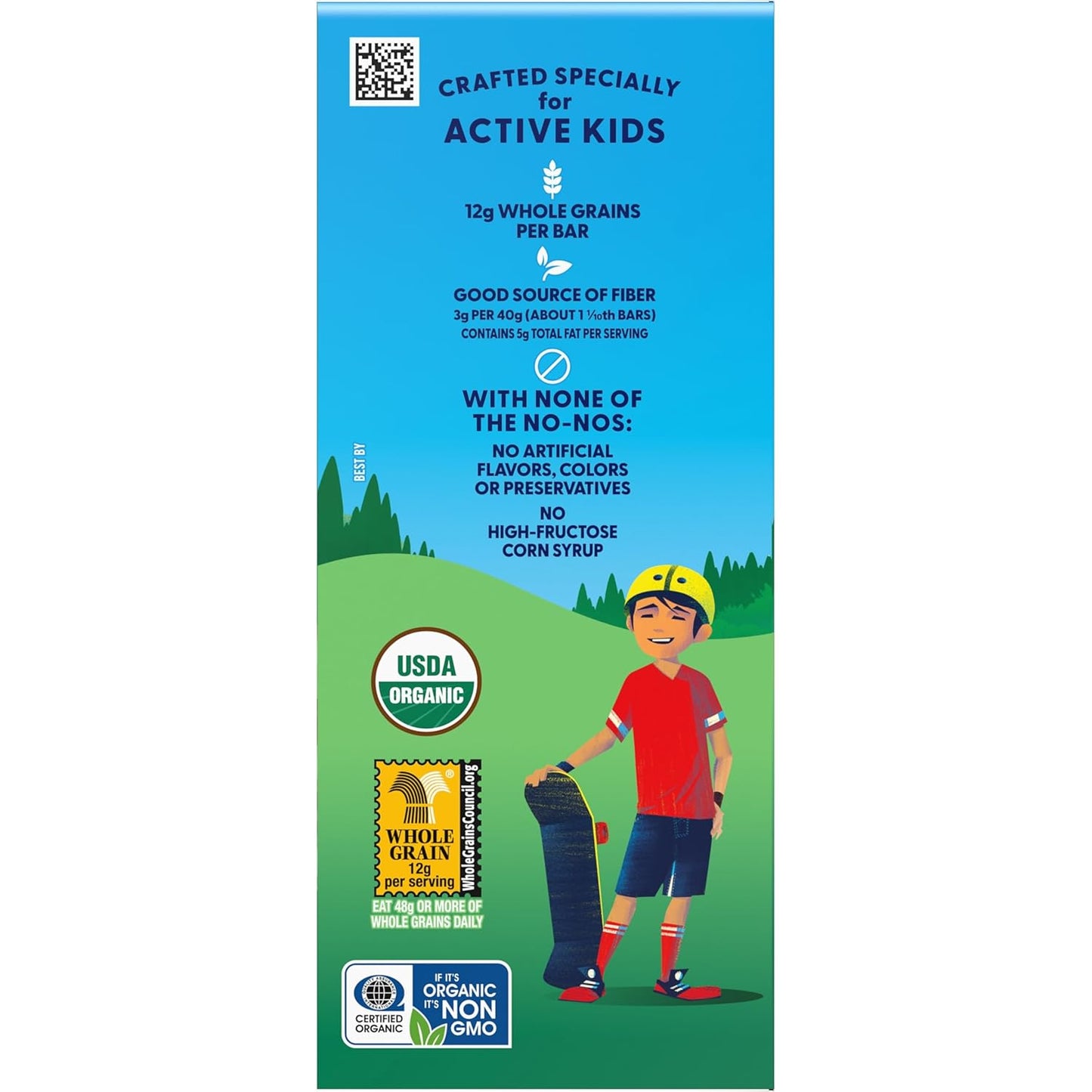 Zbar Iced Oatmeal Cookie – Lunchbox Snack Bars for Picky Eaters, Non-GMO Organic Kids Snacks Chewy Like an Oatmeal Cookie (18 Pack)