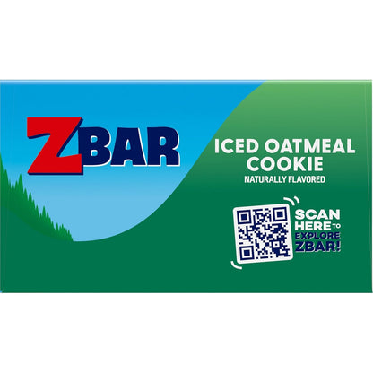 Zbar Iced Oatmeal Cookie – Lunchbox Snack Bars for Picky Eaters, Non-GMO Organic Kids Snacks Chewy Like an Oatmeal Cookie (18 Pack)