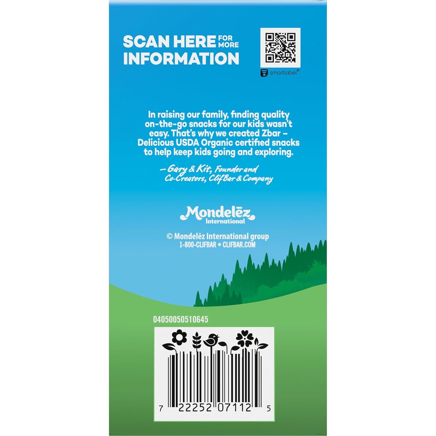 Zbar Oat Bites - Iced Oatmeal Cookie - Portable Organic Snack for Weekend Hikes and Park Outings - 6 Single-Serve Packs