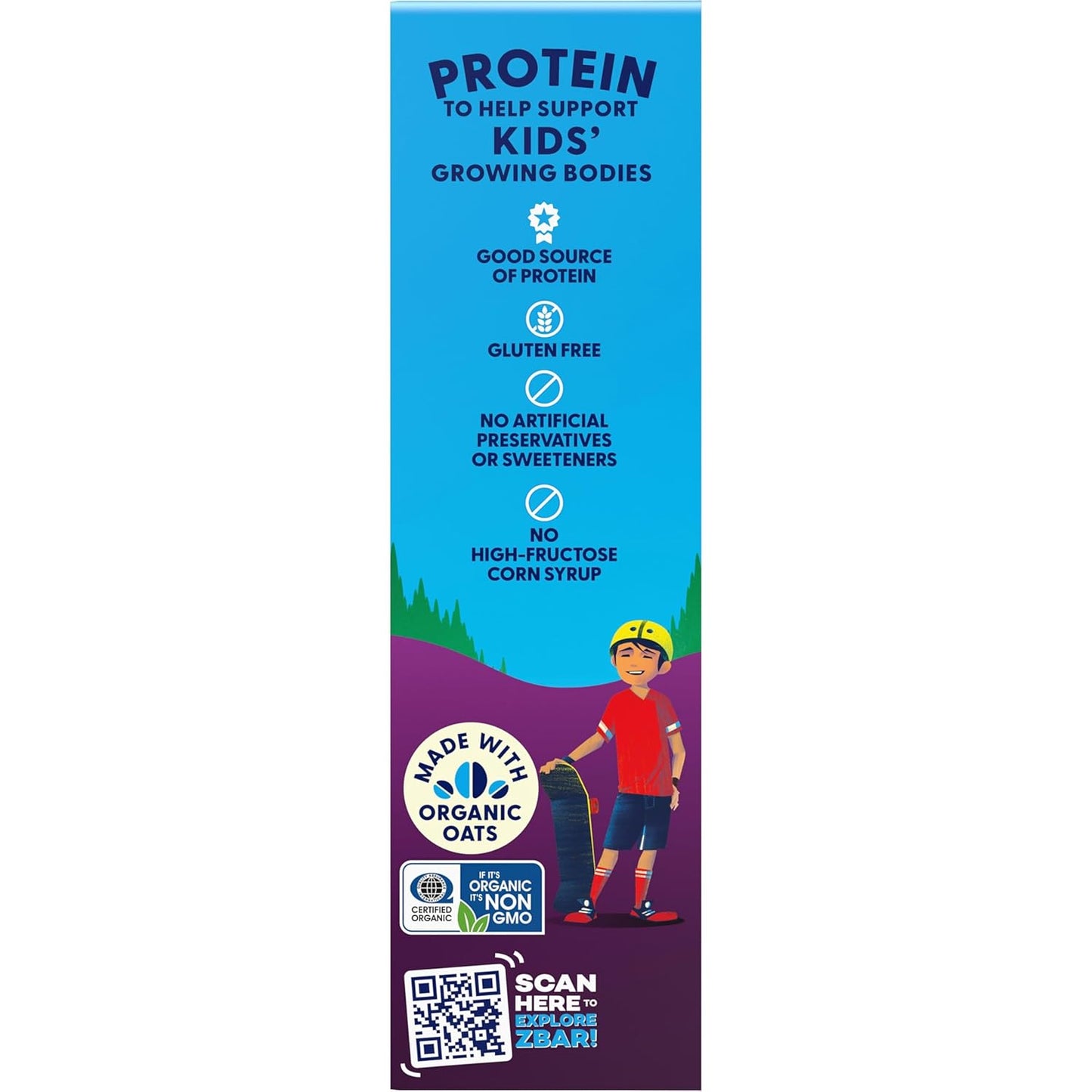 Zbar Protein Gluten-Free Snack Bars - Better-For-You Chocolate Chip Bar with 5g Protein from Whey and Pea Blend (15 Pack)