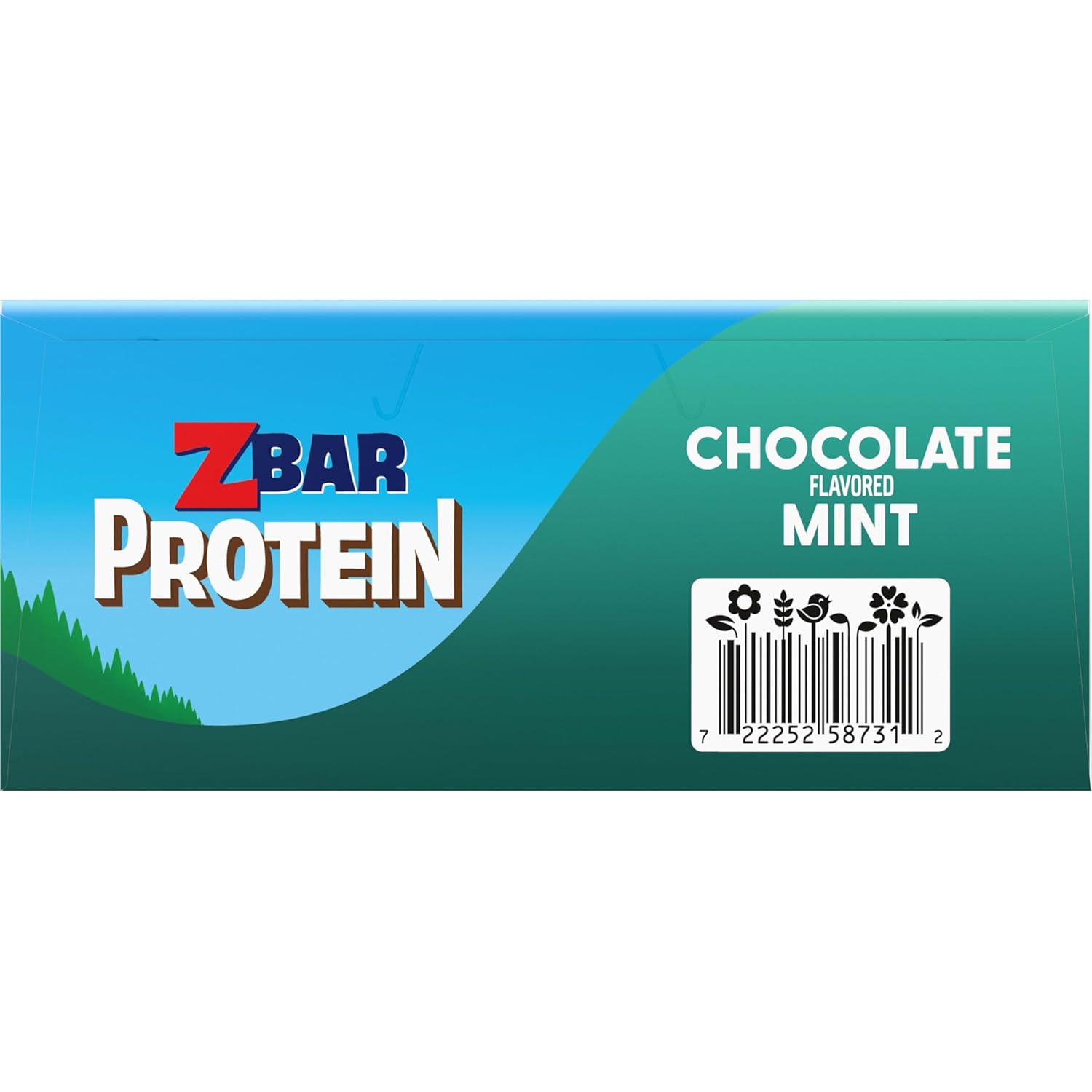 Zbar Protein – Hiking Trail Snack for Kids, Portable Chocolate Mint Bars (15 Pack)