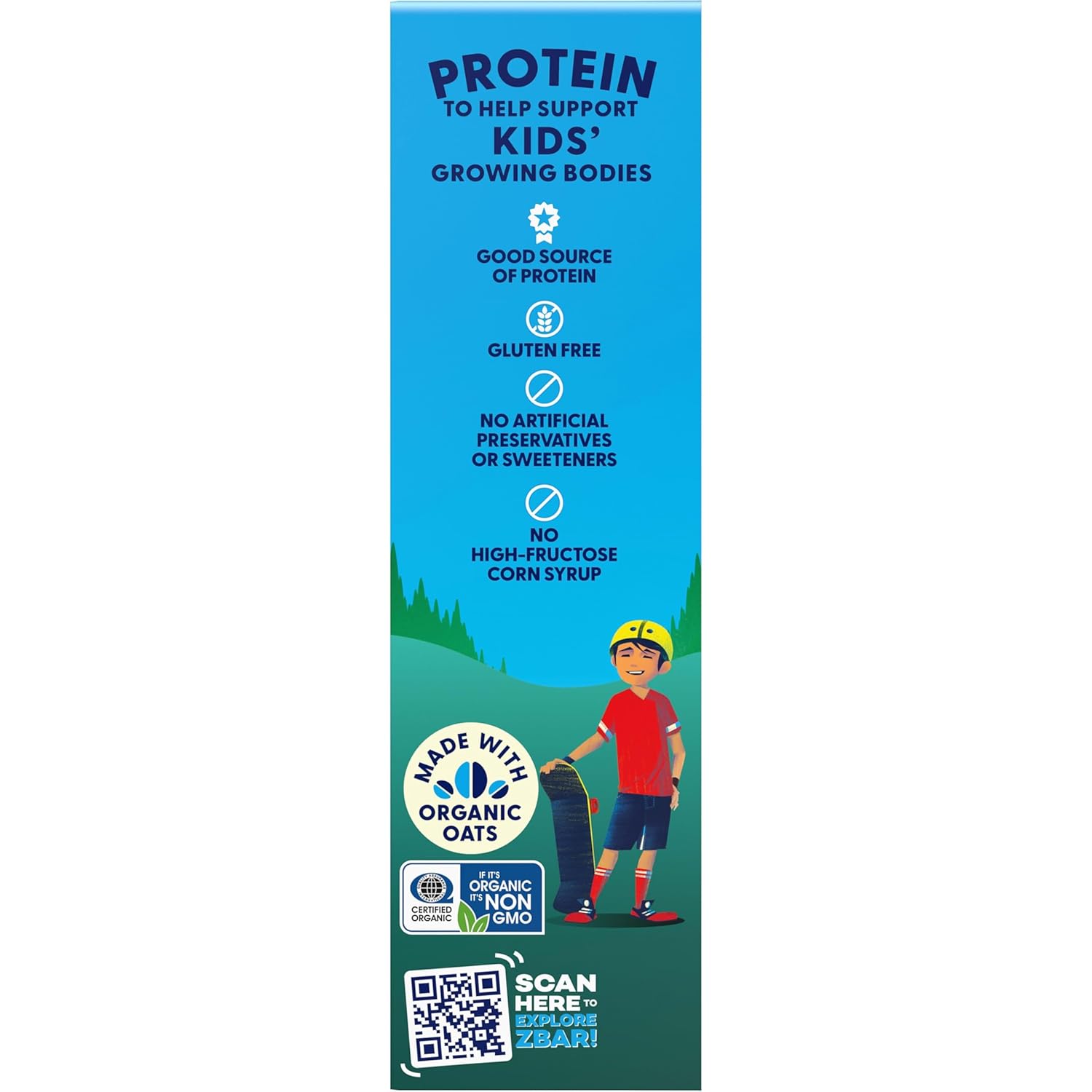 Zbar Protein – Hiking Trail Snack for Kids, Portable Chocolate Mint Bars (15 Pack)