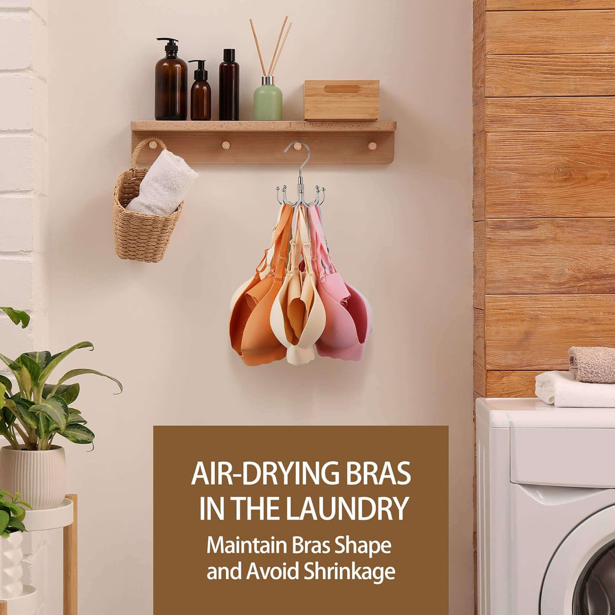 ZEDODIER 24-Slot Bra Hanger – Thoughtful Housewarming Gift for the Organized Woman