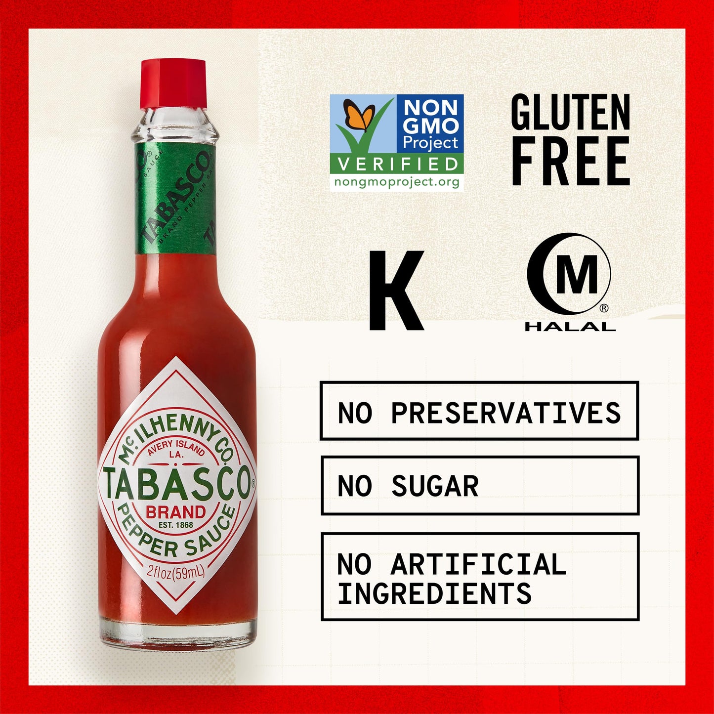 zero calories and certified gluten free