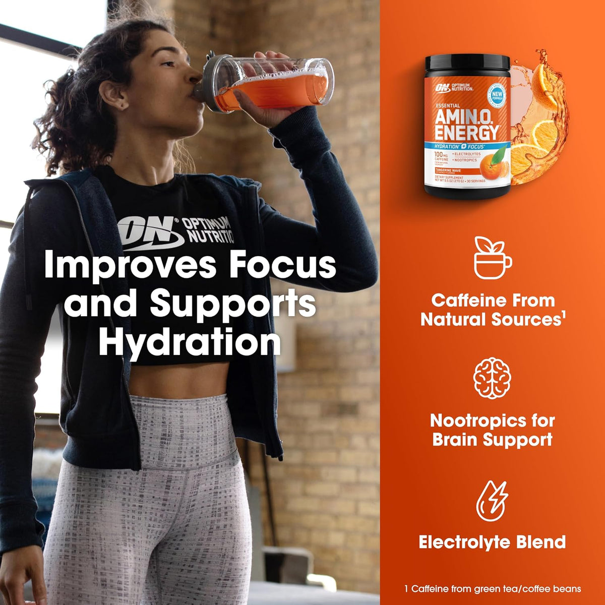 zero sugar, gluten-free, keto-friendly formula with no aspartame