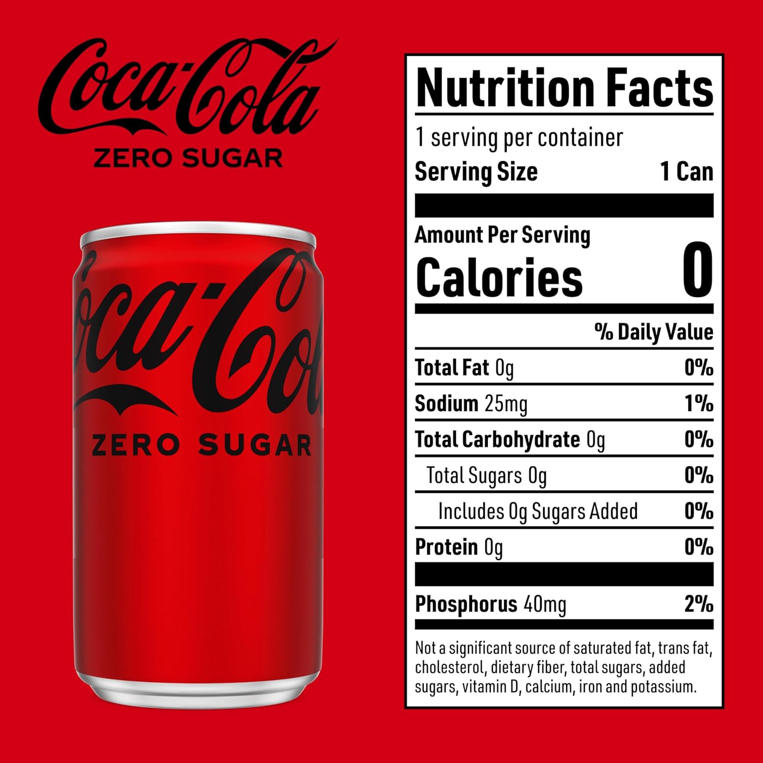 zero sugar sweetened with aspartame and acesulfame potassium