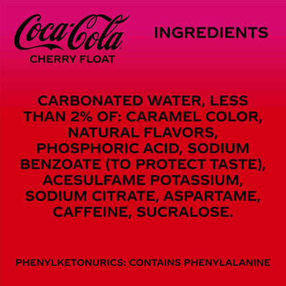 zero sugar, zero calorie formulation sweetened with aspartame, acesulfame potassium, and sucralose