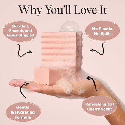 zero-waste solid body wash packaged in 100% recyclable materials