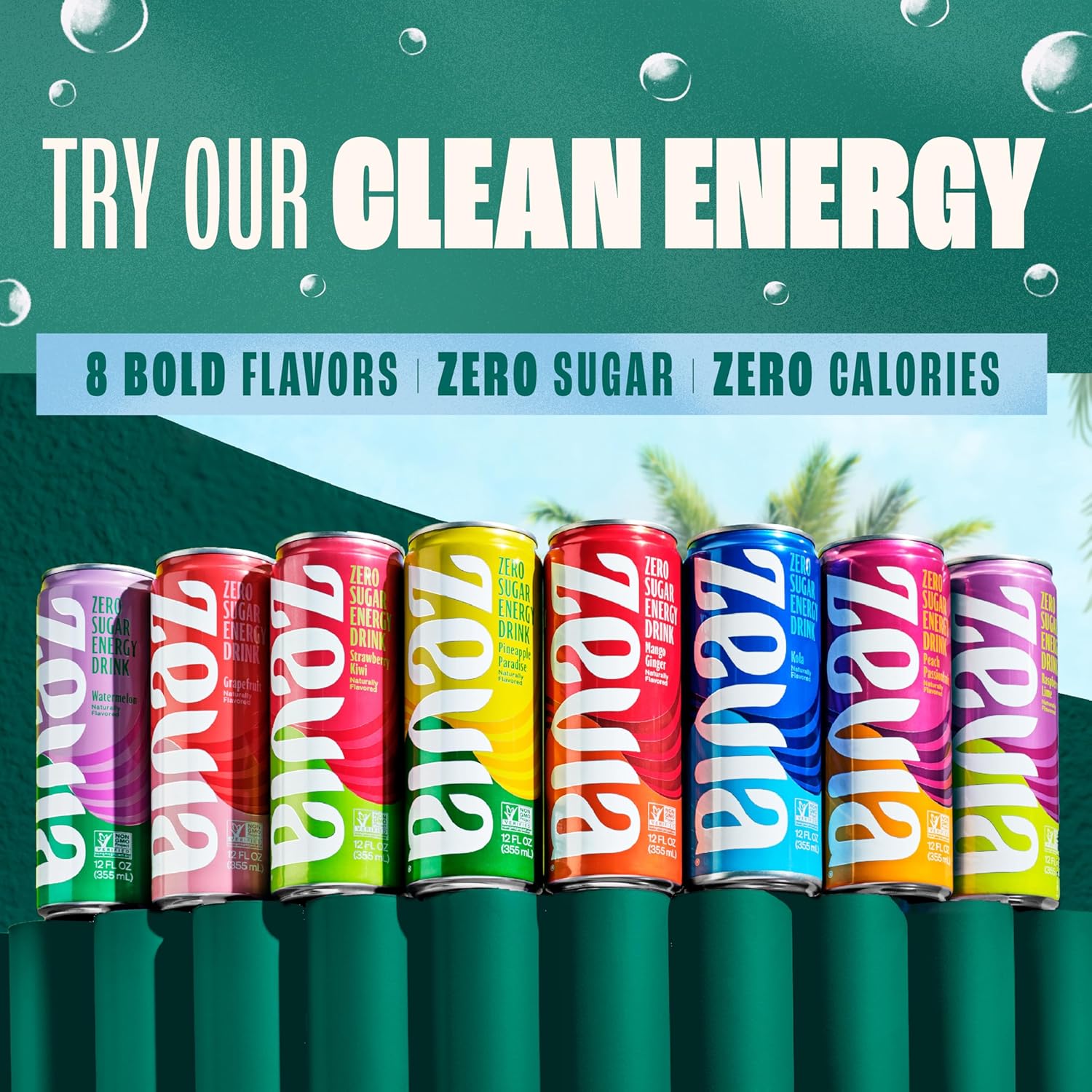 Zevia Zero Sugar Soda – Camping and Road Trip Fridge Pack, Shelf-Stable Sweetened Soda for Open-Air Days