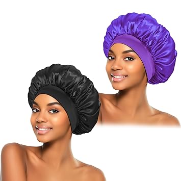 ZHENSILK Luxury Satin Bonnet Gift Set – Crafted Silk Feel Sleep Caps for Women, Smooth Hair Wraps for Elevated Overnight Beauty
