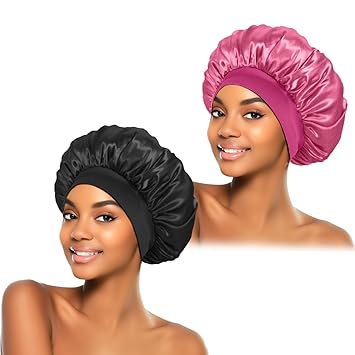 ZHENSILK Luxury Satin Bonnet Gift Set – Crafted Silk Feel Sleep Caps for Women, Smooth Hair Wraps for Elevated Overnight Beauty