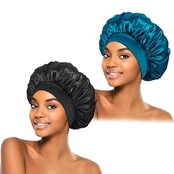 ZHENSILK Luxury Satin Bonnet Gift Set – Crafted Silk Feel Sleep Caps for Women, Smooth Hair Wraps for Elevated Overnight Beauty