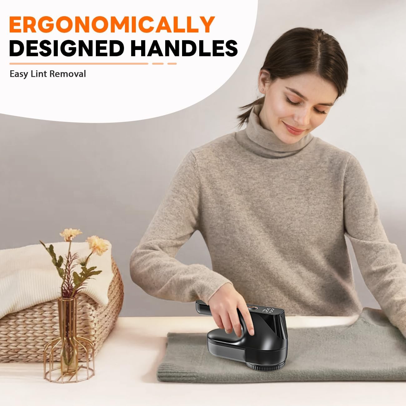 Ziitty Fabric Shaver – Fast 6-Blade Lint Remover to Refresh Work Sweaters Between Meetings