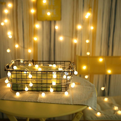 ZIMINGU LED Globe String Lights – 19.7ft Mini Fairy Lights for Boho Bedroom and Reading Nook Decor, Warm White USB Plug In
