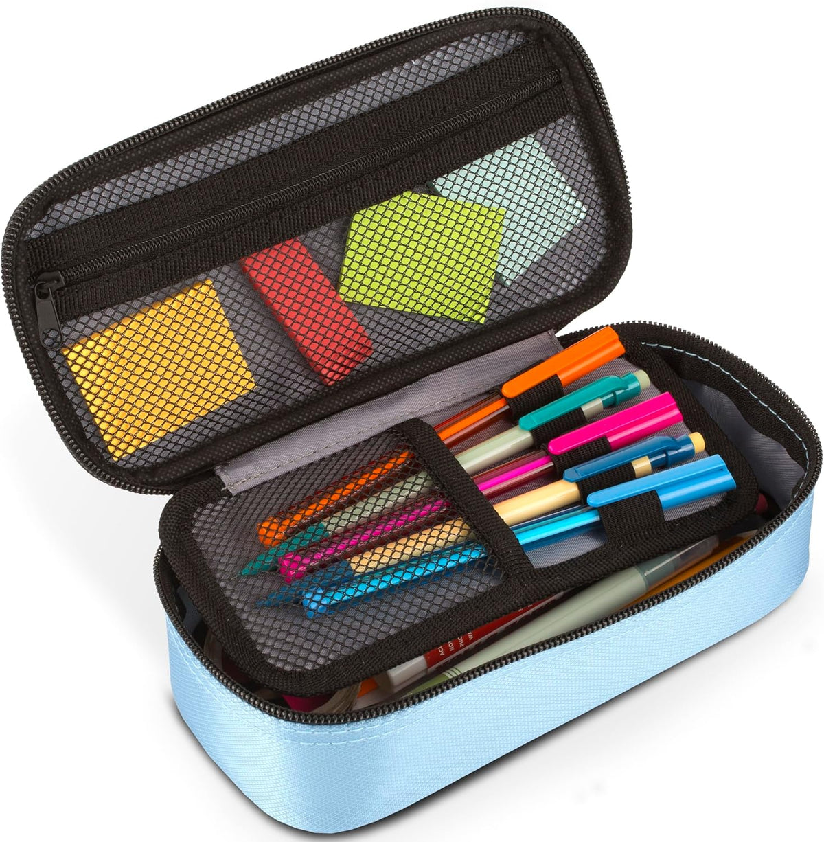zipper closure that fully secures contents during transport in a backpack