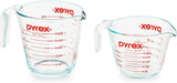 Pyrex Essentials 2-Pack Measuring Cups – Chip and Crack Resistant Tempered Glass for Busy Households with Kids