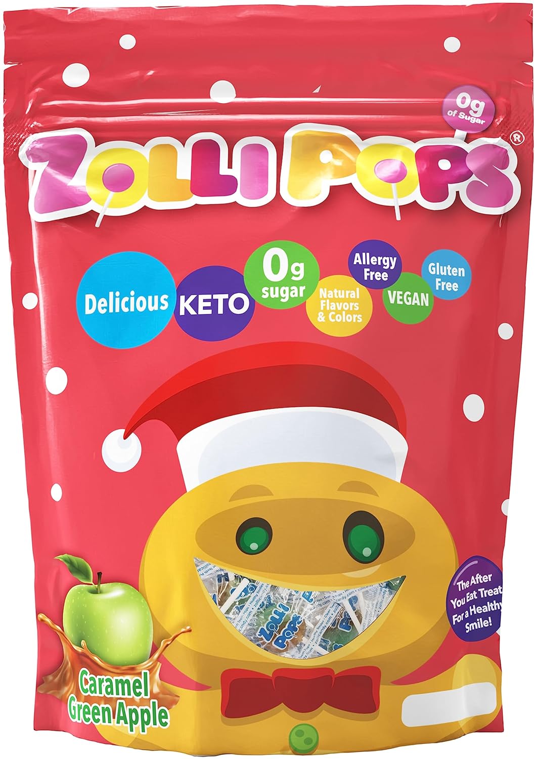 Zollipops Sugar-Free Lollipops for Kids – Dentist-Approved Cavity-Fighting Treats for Lunchboxes and After-School