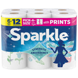 Sparkle Pick-A-Size Paper Towels – Cheerful Spirited Print Towels for Stylish Kitchen Counters